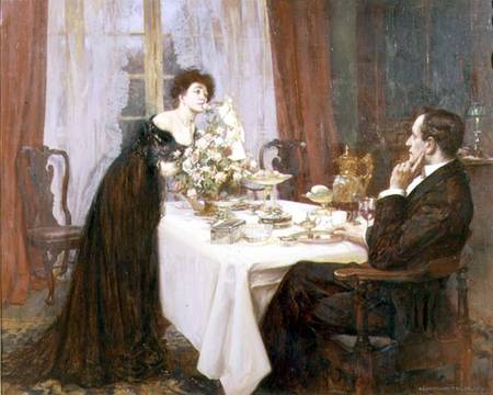 The Anniversary, "I love thee to the level of everyday's most quiet need" - Elizabeth Barrett Browni von Albert Chevallier Tayler