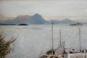 Sunrise from Baveno, Lago Maggiore 1911  on