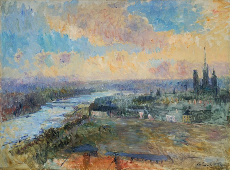 The Seine at Rouen von Albert Lebourg