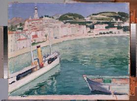 Der Hafen von Menton 1905