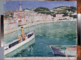 Der Hafen von Menton 1905