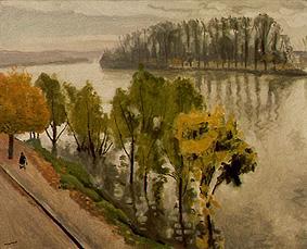 La Seine a la Frette en automne von Albert Marquet