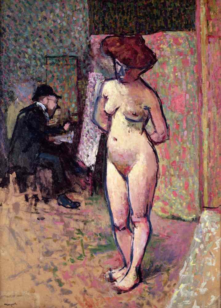 Matisse Malerei im Studio von Manguin von Albert Marquet