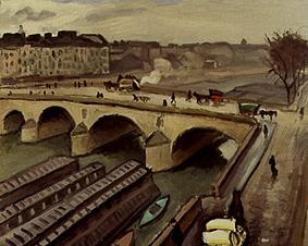 Seinebrücke in Paris. von Albert Marquet