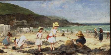 Our Neighbours at the Seaside, Granville, France von Albert Snr. Ludovici