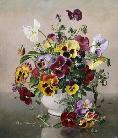 A Still Life with Pansies