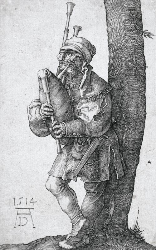Der Dudelsackpfeifer von Albrecht Dürer