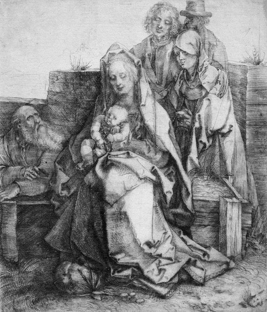 Die Heilige Familie, sechsfigurig von Albrecht Dürer