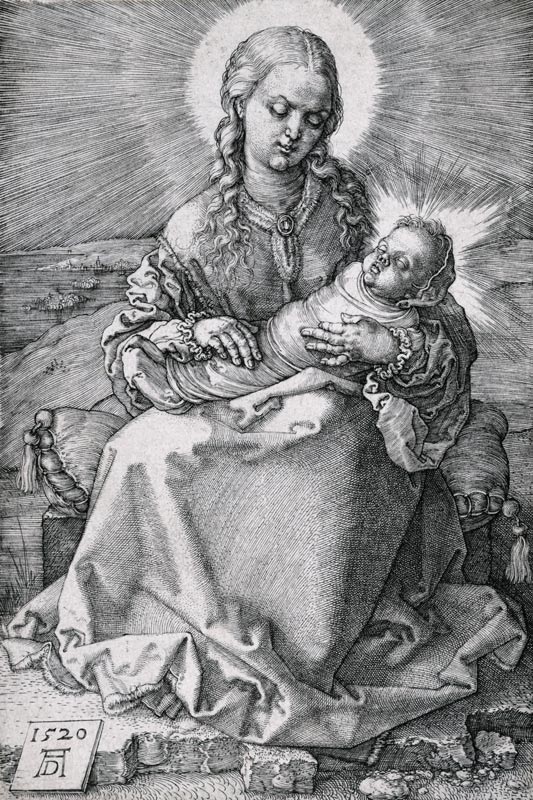 Die Jungfrau mit dem Wickelkind von Albrecht Dürer