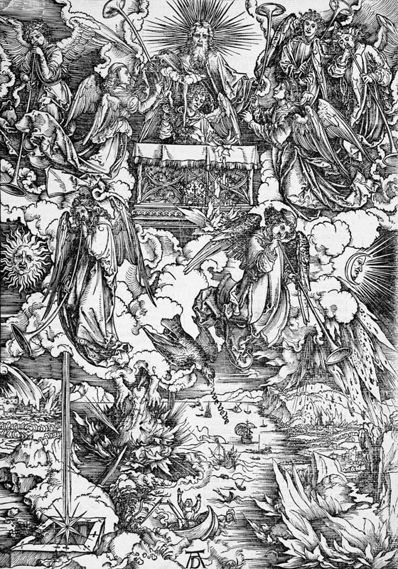 Die sieben Posaunenengel von Albrecht Dürer