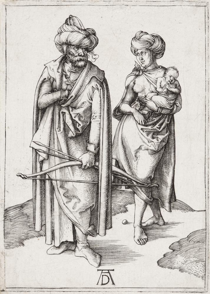 Orientale und sein Weib (Türkenfamilie) von Albrecht Dürer
