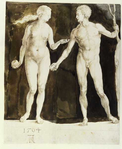 A.Dürer / Adam and Eve (New York) von Albrecht Dürer