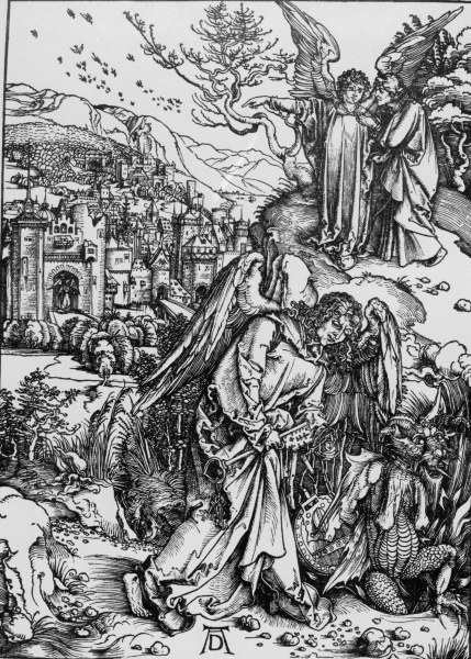 Angel with the key to the Abyss / Dürer von Albrecht Dürer