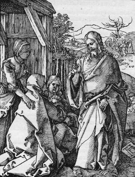 Departure of Christ / Dürer / c.1509 von Albrecht Dürer
