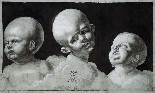 Drei Kinderköpfe von Albrecht Dürer