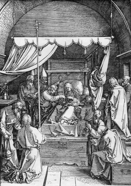 Dürer / Death of the Virgin / 1510 von Albrecht Dürer