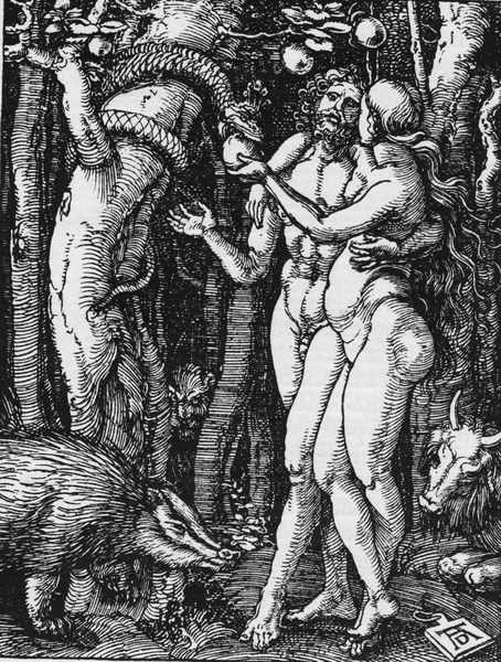 Dürer, Adam and Eve / Small Passion von Albrecht Dürer