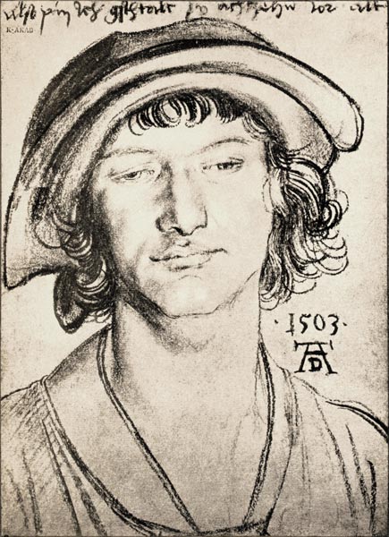 A.Dürer, Portr.of 18-year-old Youth von Albrecht Dürer