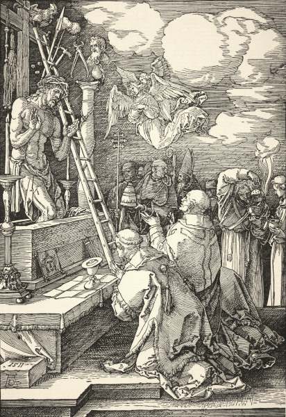 Mass of Pope Gregor I / Dürer / 1511 von Albrecht Dürer