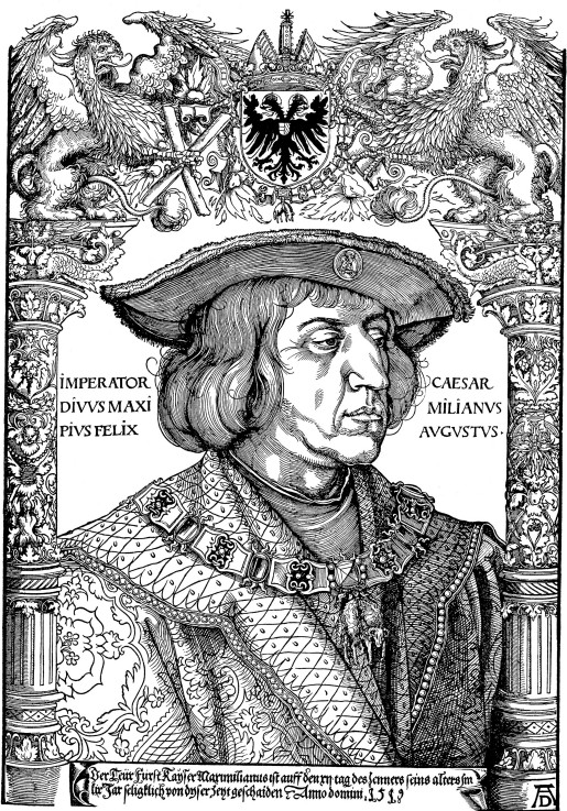 Porträt des Kaisers Maximilian I. (1459-1519) von Albrecht Dürer