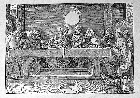 The Last Supper, pub. 1523 von Albrecht Dürer