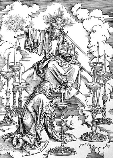 The Vision of The Seven Candlesticks from the ''Apocalypse'' or ''The Revelations of St. John the Di von Albrecht Dürer