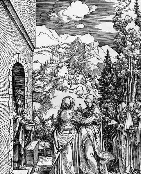 The Visitation / Dürer / c.1503/4 von Albrecht Dürer