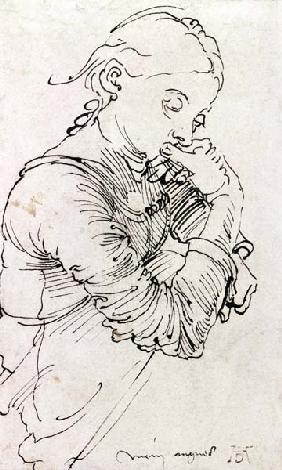 "My Agnes", Durer's wife depicted as a girl 1495