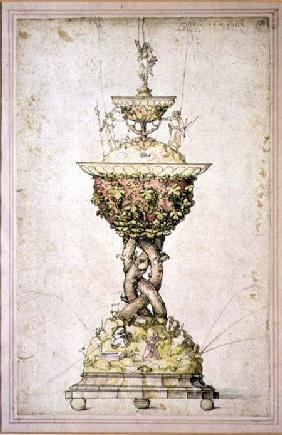 Design for a Table Fountain 1509  &
