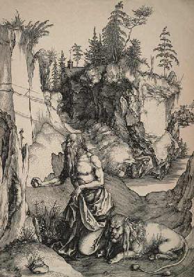 St Hieronymus in the wilderness / Dürer