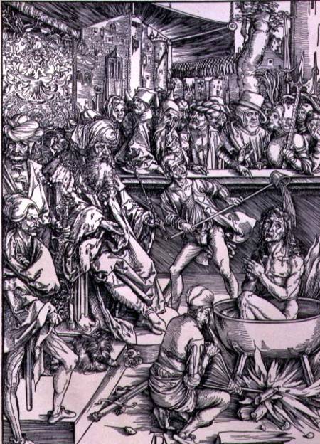 The Torture of St. John the Evangelist, from the 'Apocalypse' series or 'The Revelations of St. John von Albrecht Dürer