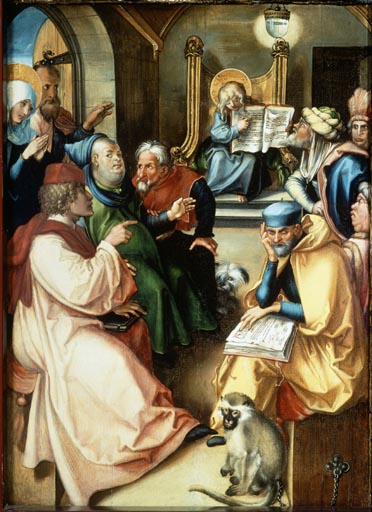 Der zwoelfjaehrige Jesus im Tempel von Albrecht Dürer