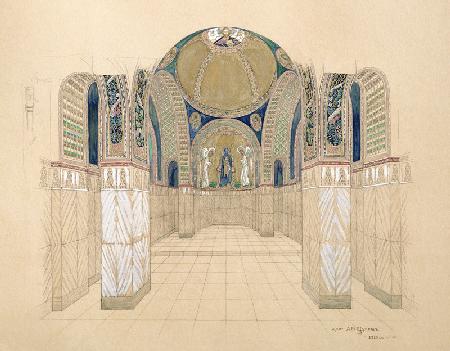 Entwurf für einen Kircheninnenraum, 1910 1910