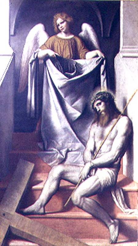 Ecce Homo with an Angel von Alessandro Bonvicino Moretto