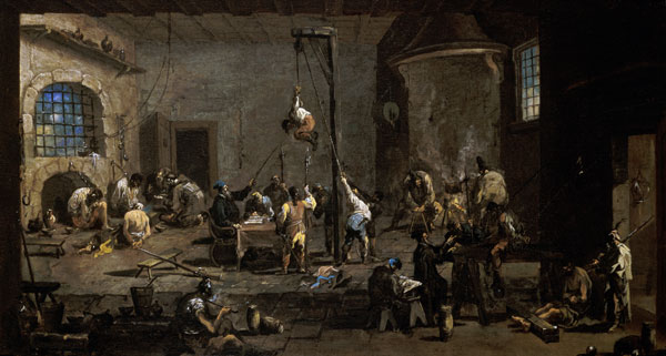 Gerichtsszene (Inquisition) von Alessandro Magnasco