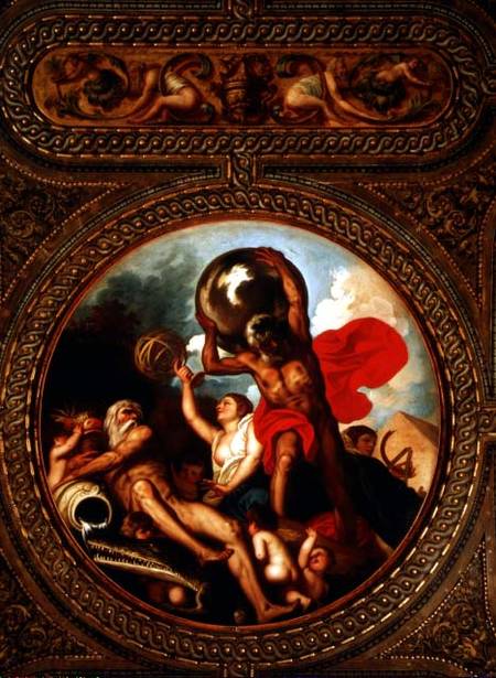 Allegory of Astronomy, from the ceiling of the library von Alessandro Padovanino