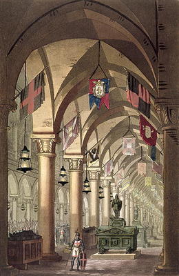 Tombs of the Knights Templar, c.1820-39 (aquatint) von Alessandro Sanquirico
