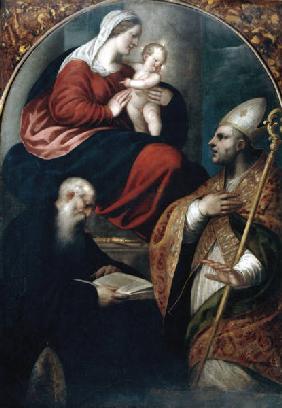 A.Varotari, Maria mit Kind und Heiligen