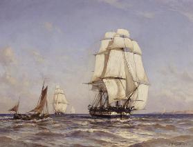 Russische Fregatte Merkur 1879