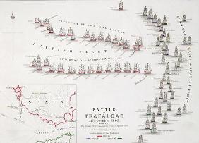 The Battle of Trafalgar, 21st October 1805, The British Breaking the French and Spanish Line, c.1830 1833