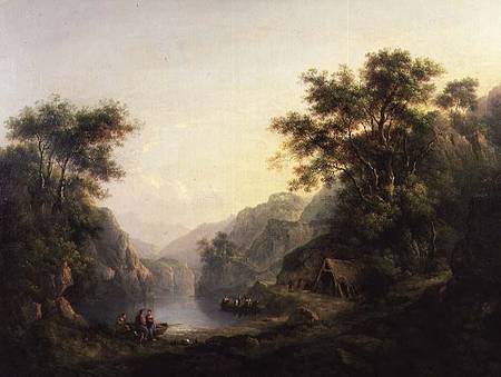 The Fishing Party, Loch Katrine, Scotland von Alexander Nasmyth
