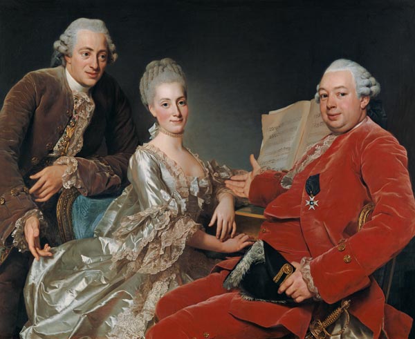 John Jennings Esq. and His Brother and Sister-in-Law von Alexander Roslin