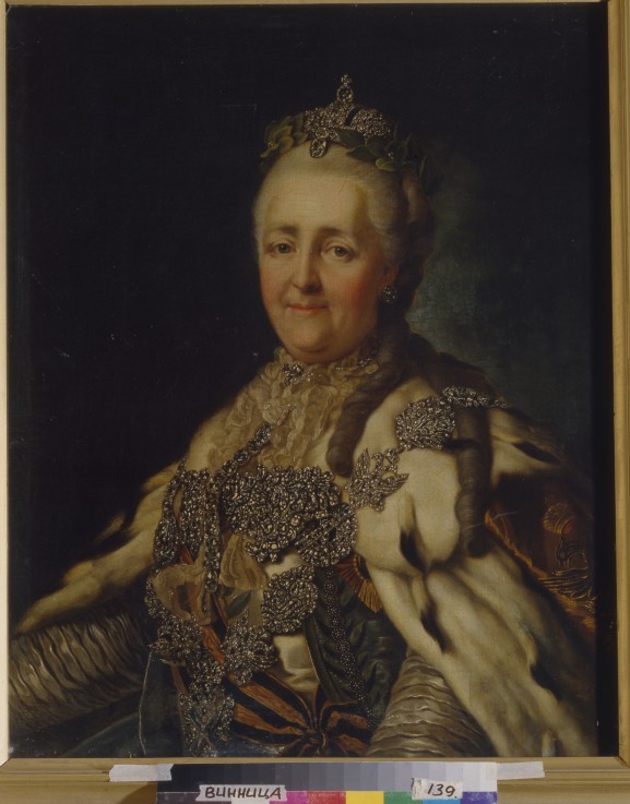 Porträt der Kaiserin Katharina II. (1729-1796) von Alexander Roslin