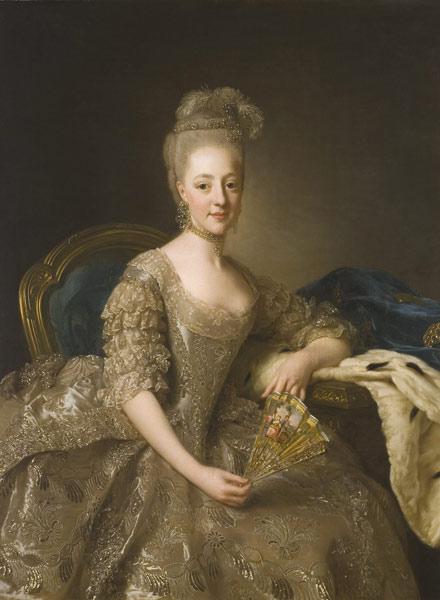 Porträt von Prinzessin Hedwig Elisabeth Charlotta von Schleswig-Holstein-Gottorf (1759-1818) 1774