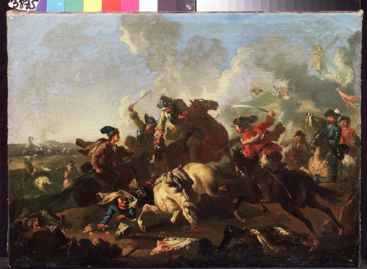 Szene aus der Schlacht von Poltawa von Alexander von Kotzebue