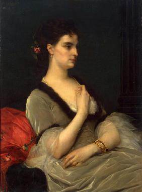 Porträt der Fürstin Jelisaweta Woronzowa-Daschkowa 1873