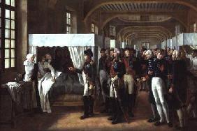 Napoleon visiting the Infirmary of Invalides on 11th February 1808 1809