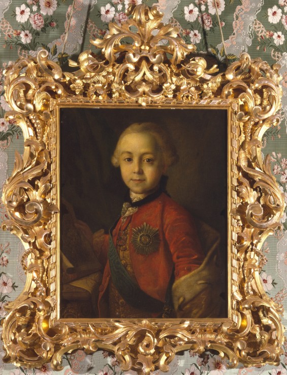 Porträt des Großfürsten Pawel Petrowitsch (1754-1801) als Kind von Alexej Petrowitsch Antropow