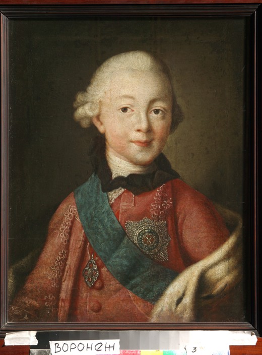 Porträt des Großfürsten Pawel Petrowitsch (1754-1801) von Alexej Petrowitsch Antropow