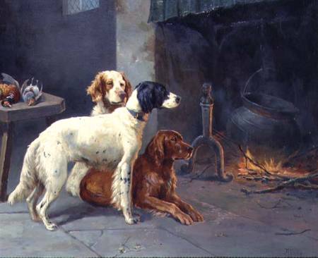 By the Fire (pair of 77836) von Alfred Duke